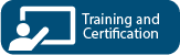 Training and Certification Blue Button